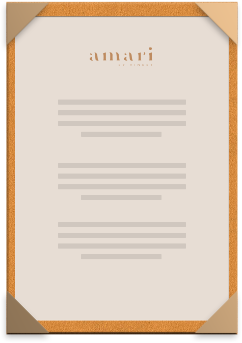 Dessert Menu